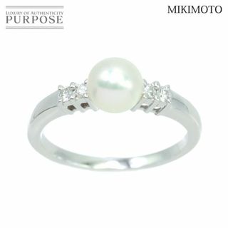 ミキモト(MIKIMOTO)のミキモト MIKIMOTO 9号 リング アコヤ真珠 5.8mm ダイヤ K18 WG ホワイトゴールド 750 パール 指輪 VLP 90191162(リング(指輪))