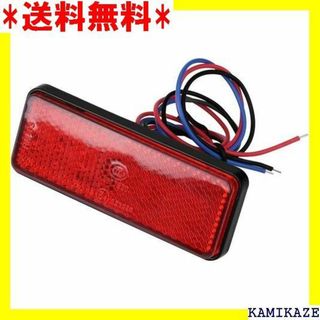 ☆在庫処分 12V LEDテールブレーキライト 長方形リフ 自転車に適用 レッド(その他)