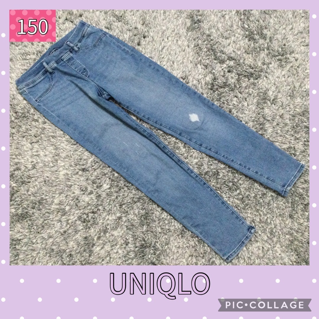 ユニクロ ショートパンツ デニム ダメージ加工 150 通販 UNIQLO ホワイトデニムパンツ ダメージ加工 24