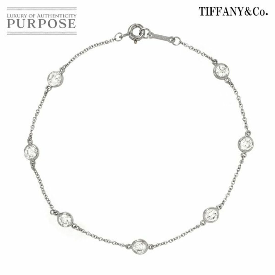 Tiffany & Co.(ティファニー)のティファニー TIFFANY&Co. バイザヤード ダイヤ 約0.92ct ブレスレット 18cm Pt プラチナ VLP 90192727 レディースのアクセサリー(ブレスレット/バングル)の商品写真