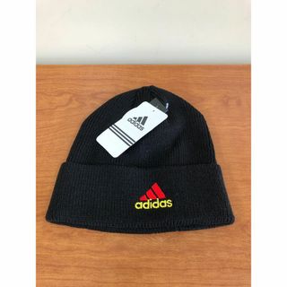 アディダス(adidas)の早い者勝ち！　adidas ロゴニットキャップ　ブラック(ニット帽/ビーニー)