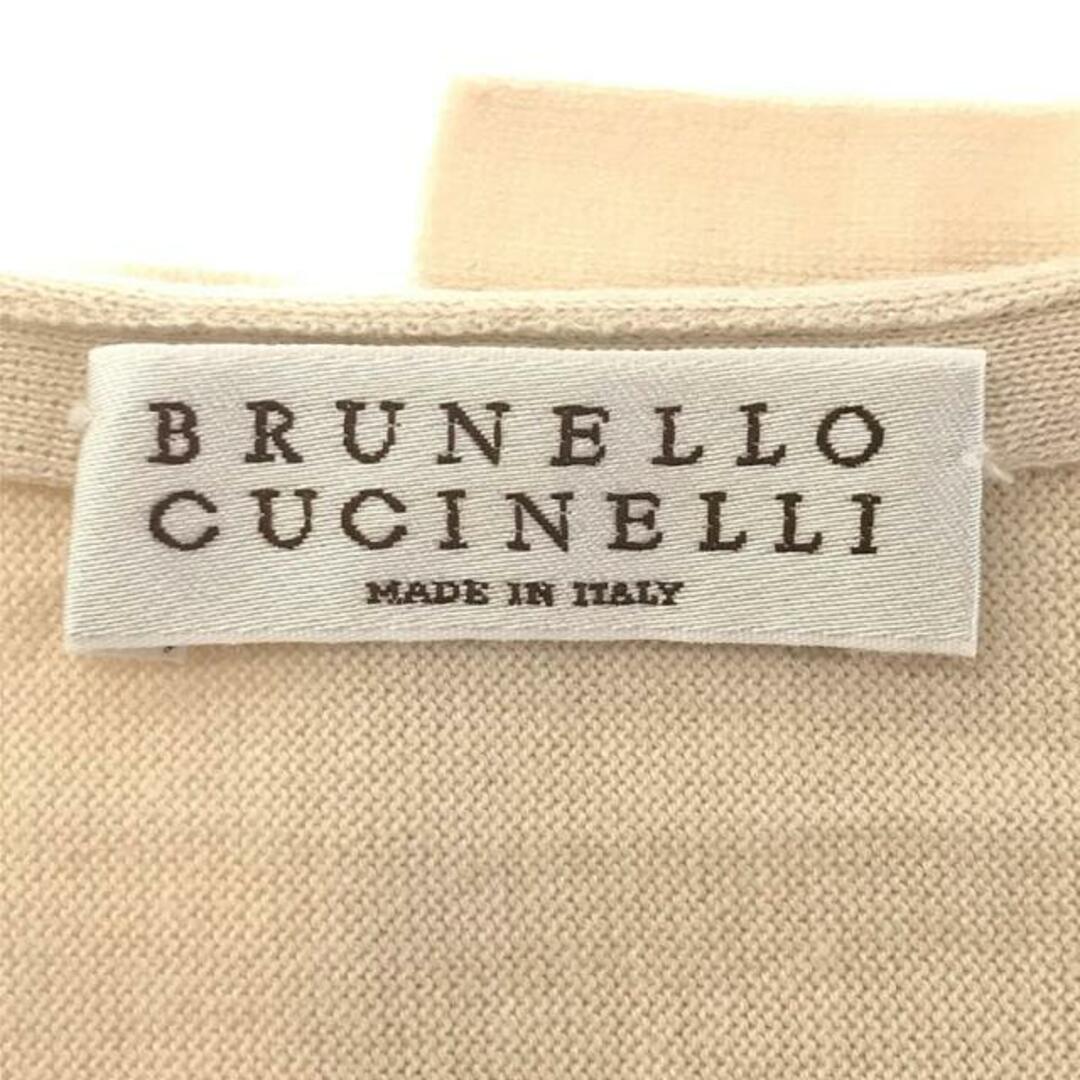 BRUNELLO CUCINELLI(ブルネロクチネリ)のBRUNELLO CUCINELLI / ブルネロクチネリ | コットン ハイゲージ クルーネック ラップ カーディガン | XS | ナチュラル | レディース レディースのトップス(カーディガン)の商品写真