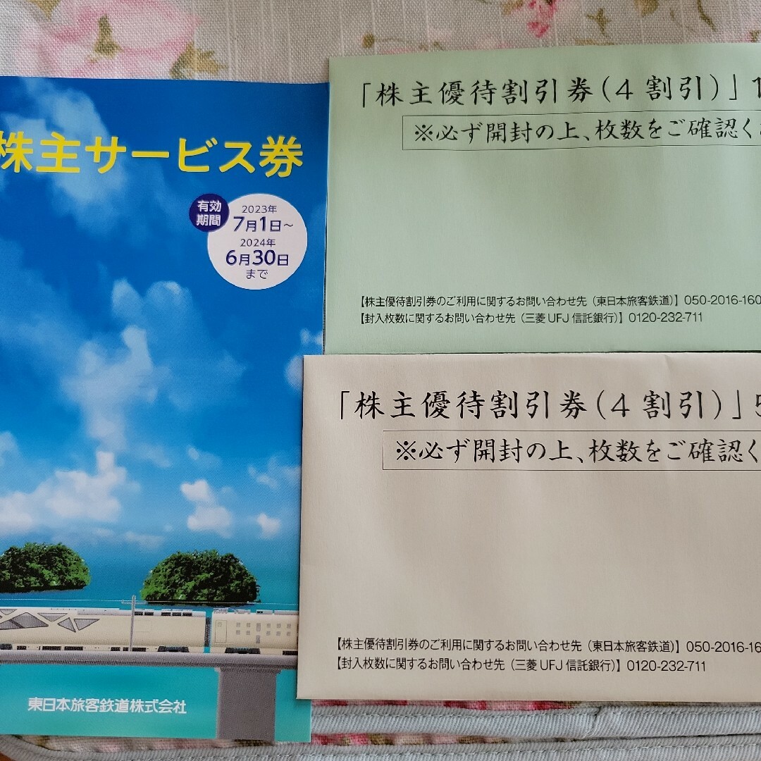 JR東日本  優待割引券6枚(4割引) 優待割引券チケット