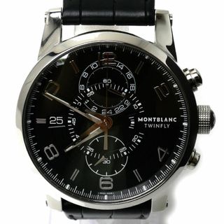 訳あり モンブラン MONTBLANC 7141 タイムウォーカー クロノグラフ 自動巻き メンズ 保証書付き_707738【ev15】