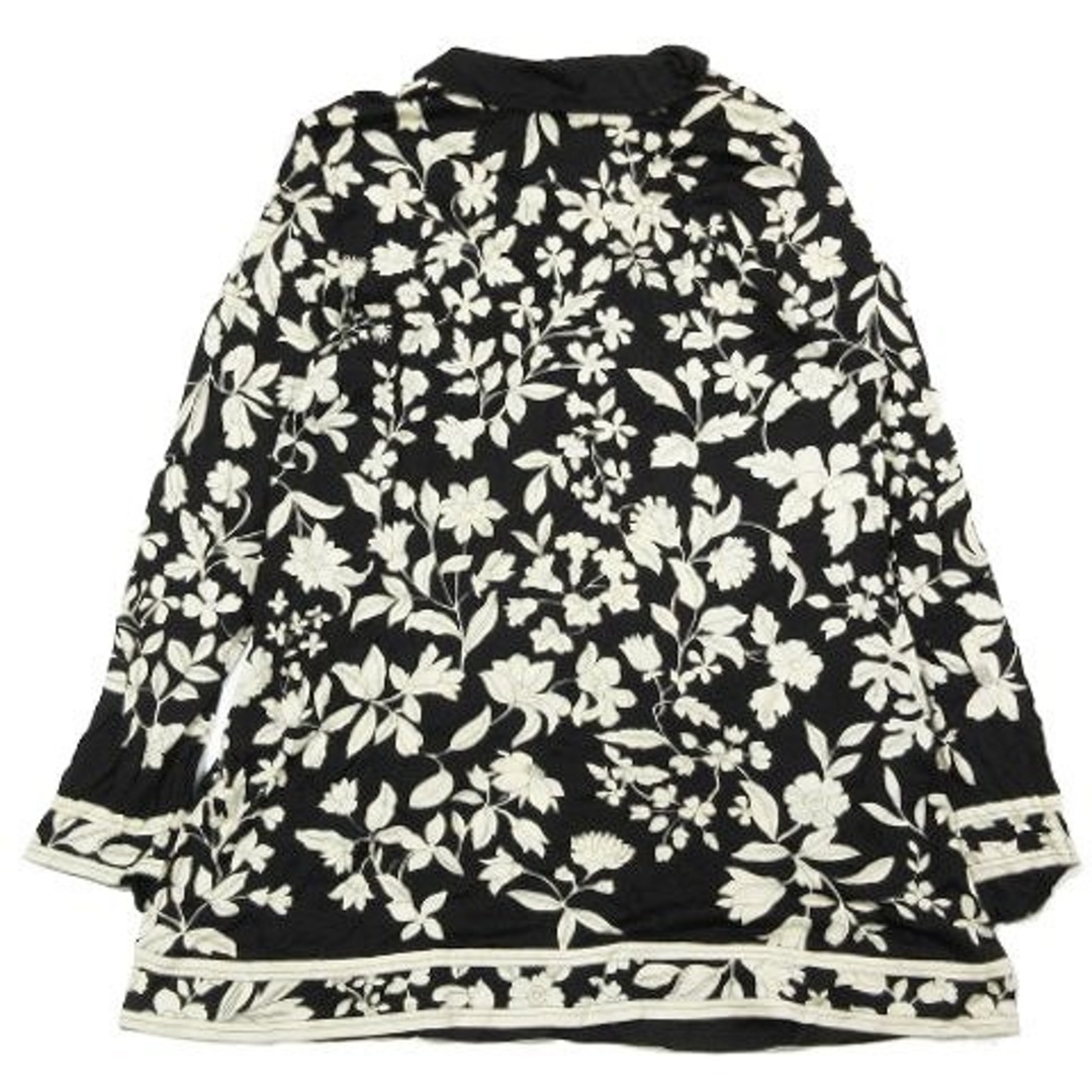 売上ランキング レオナール LEONARD 花柄 ハーフジップ シャツ