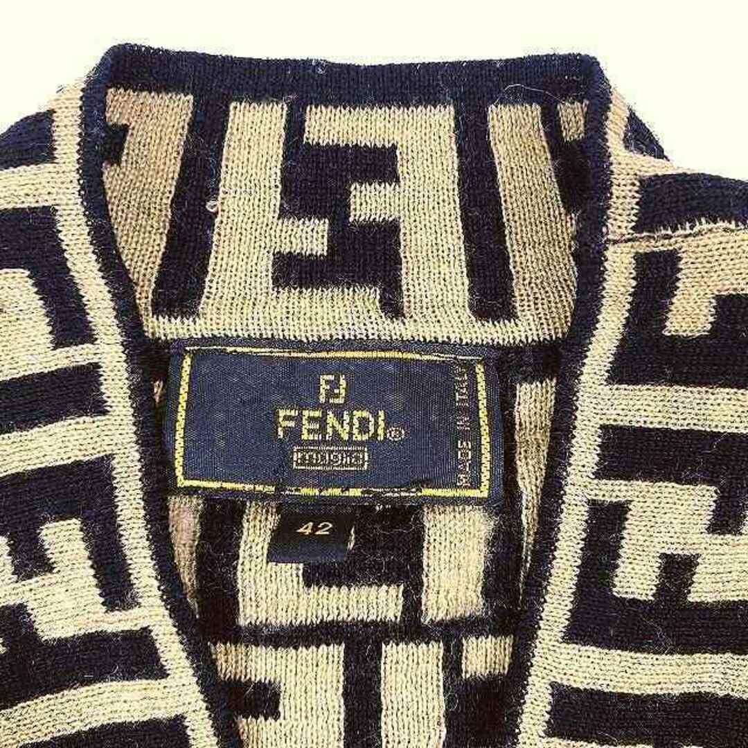 フェンディ FENDI ヴィンテージ カーディガン トップス ズッカ柄 ニット