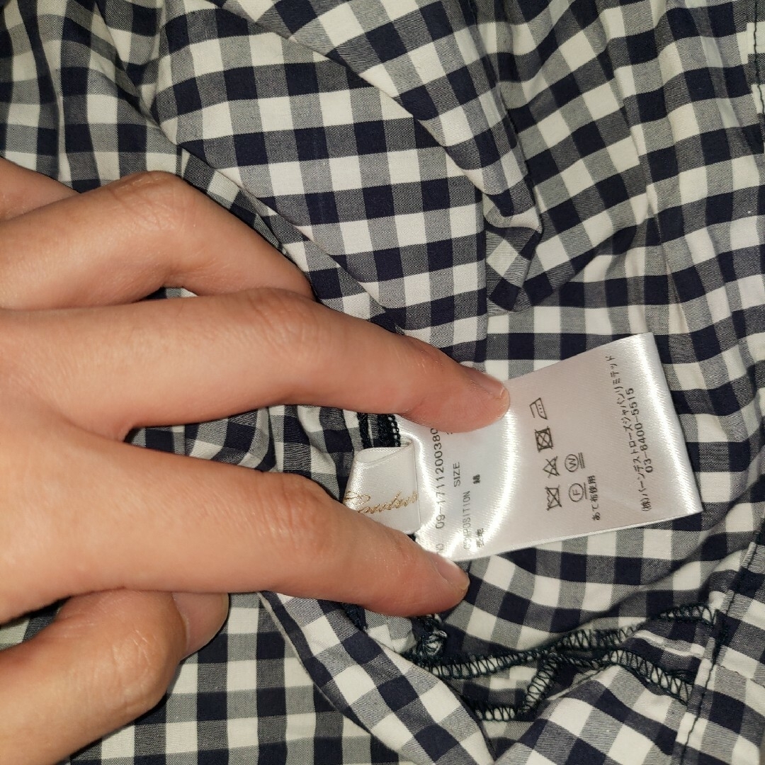 And Couture(アンドクチュール)のアンドクチュール　ギンガムチェックブラウス レディースのトップス(シャツ/ブラウス(半袖/袖なし))の商品写真