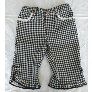 ハッシュアッシュ(HusHush)の【美品】ハッシュアッシュ　ギンガムチェック　パンツ　110(パンツ/スパッツ)