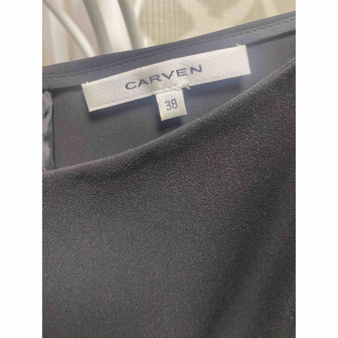 CARVEN カルヴェンブラックドレス、ワンピース38 1