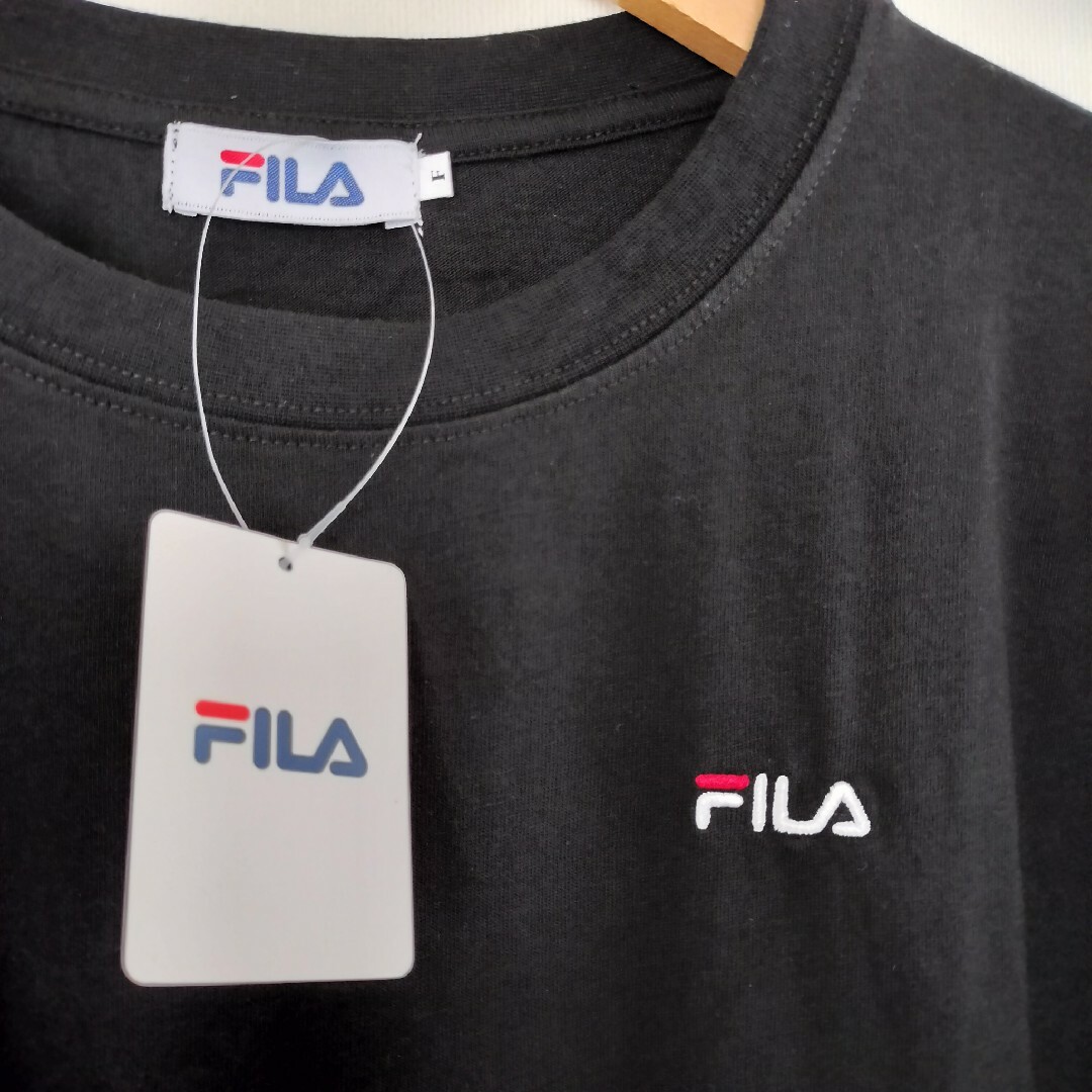 FILA(フィラ)の未使用タグ付き 限定 FILA×LookUp 別注ビッグシル　ブラック レディースのトップス(Tシャツ(半袖/袖なし))の商品写真