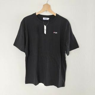 フィラ(FILA)の未使用タグ付き 限定 FILA×LookUp 別注ビッグシル　ブラック(Tシャツ(半袖/袖なし))