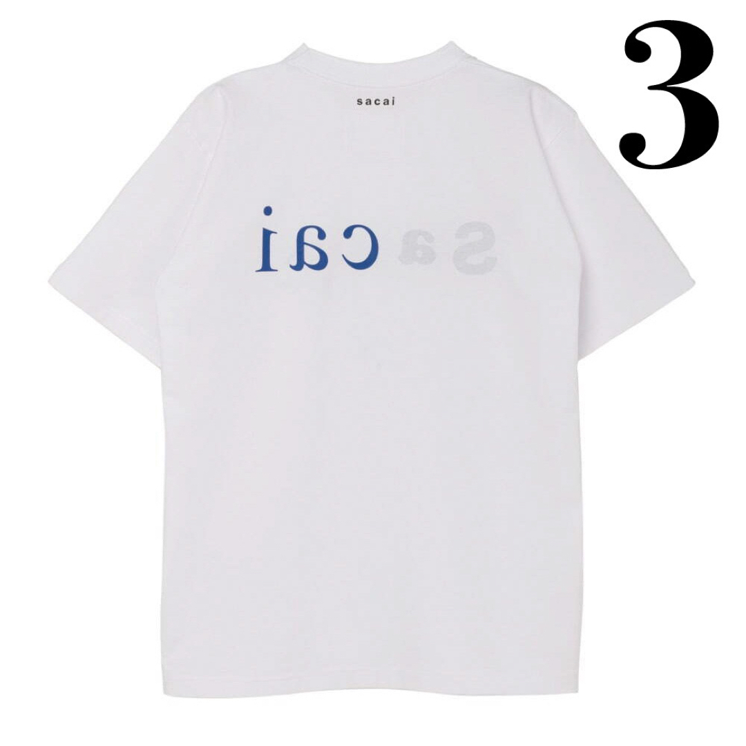 白　3  A Magazine SACAI Tシャツ　サカイ