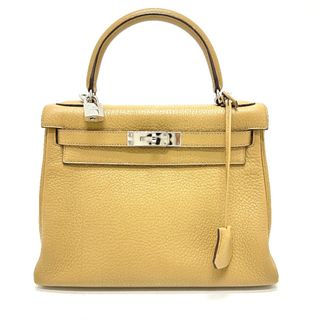 エルメス(Hermes)のエルメス HERMES ケリー28 2WAY ハンドバッグ トゴ □L刻 ライトベージュ系 ベージュ(ハンドバッグ)