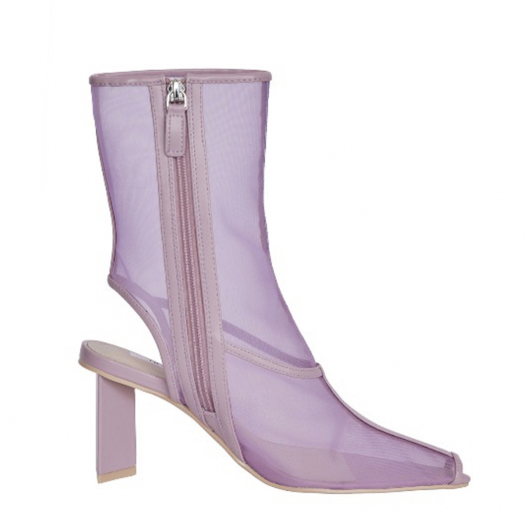 Ameri TRIANGLE HEEL MESH BOOTS パープル Mサイズ
