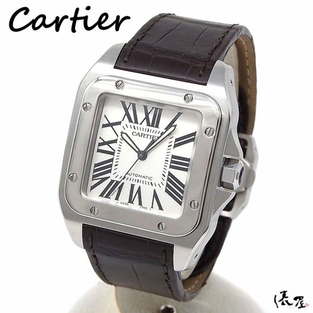 【仕上済/OH済】カルティエ サントス 100 LMサイズ 自動巻 メンズ Cartier 時計 腕時計 【送料無料】