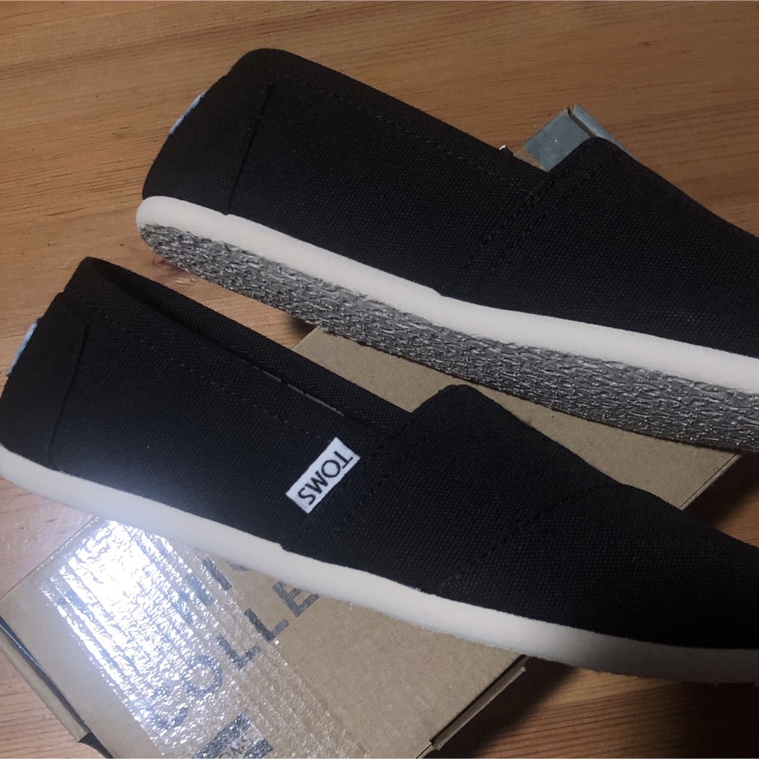 TOMS Classic Black Canvas 23cm トムス スリッポン