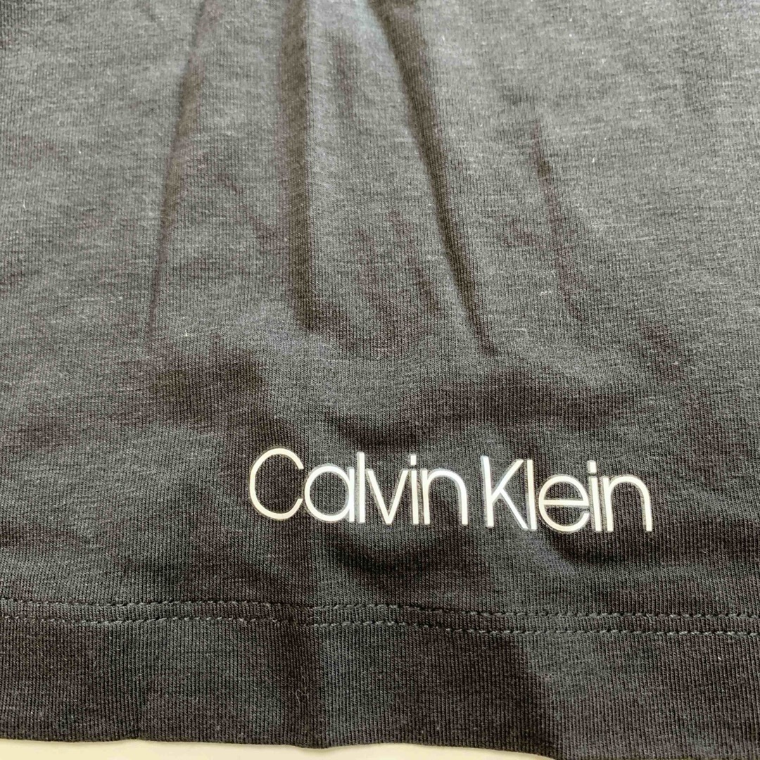 Calvin Klein(カルバンクライン)の【新品】カルバンクライン Tシャツ ショート セットアップ CK ブラック L レディースのトップス(Tシャツ(半袖/袖なし))の商品写真