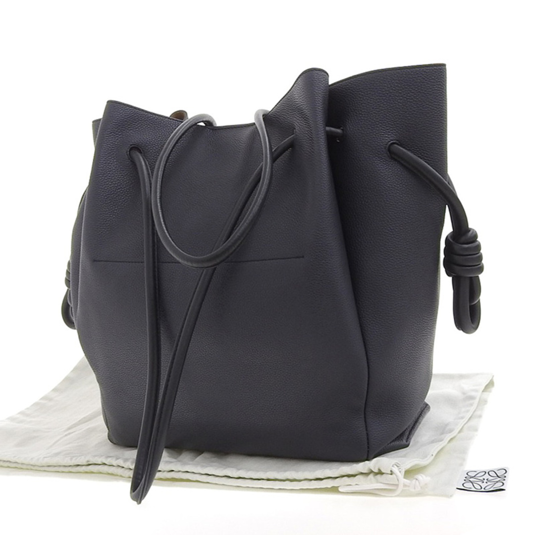 other(アザー)のロエベ LOEWE フラメンコノット ショルダーバッグ レザー ネイビー 中古 新入荷 OB1477 レディースのバッグ(ショルダーバッグ)の商品写真