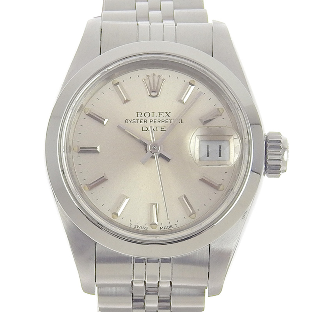 ロレックス ROLEX オイスターパーペチュアルデイト レディース 自動巻き 腕時計 SS シルバー文字盤 1986年 69160  新入荷 RO0257