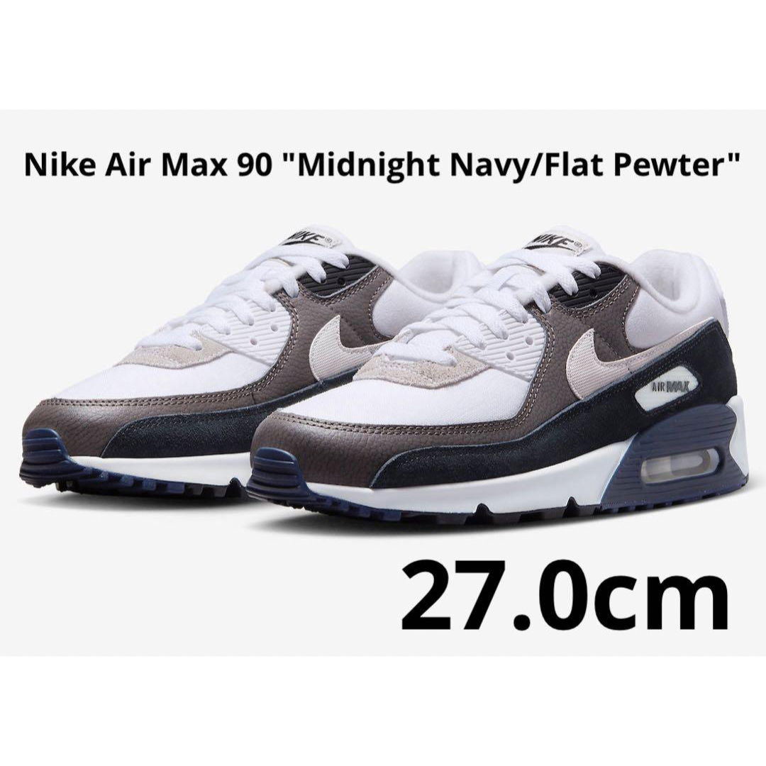 Nike AirMax 90 Midnight Navy/Flat Pewter