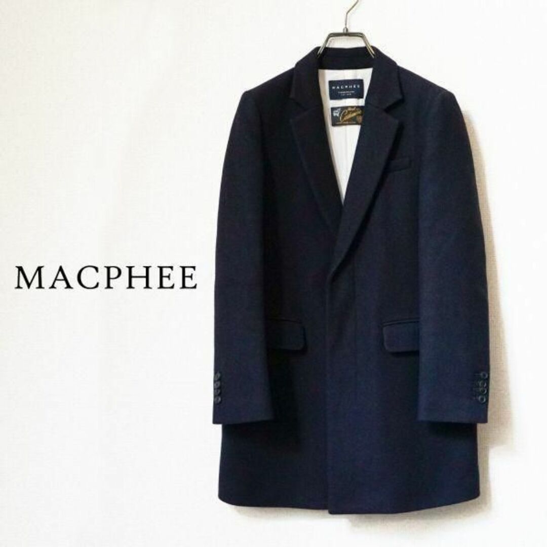 マカフィー MACPHEE ショートチェスターコート ネイビーロングコート