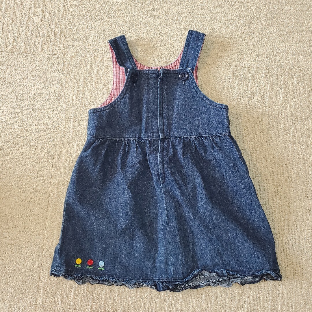 mikihouse(ミキハウス)のミキハウス☆100☆ジャンパースカート キッズ/ベビー/マタニティのキッズ服女の子用(90cm~)(スカート)の商品写真