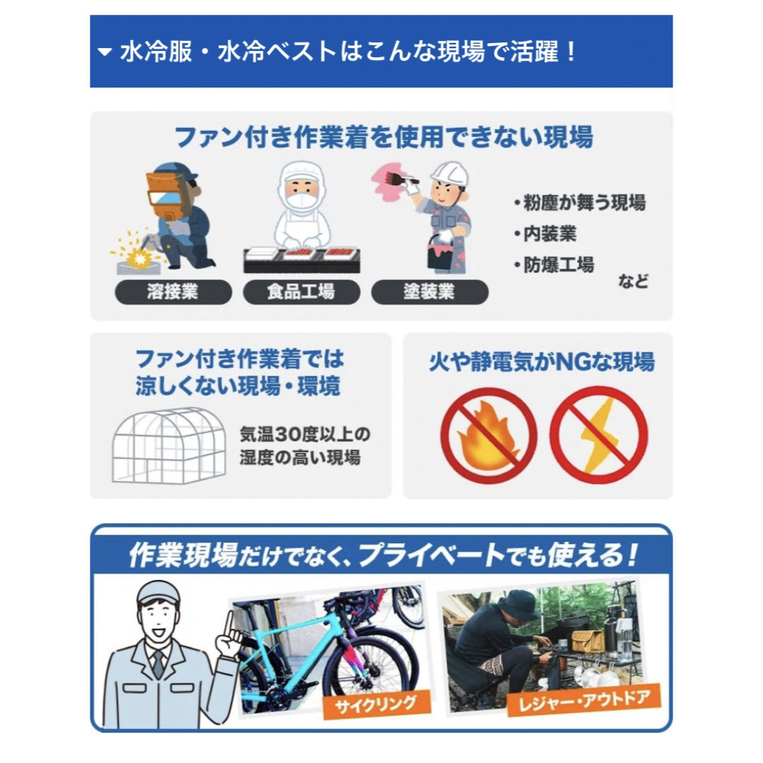 即納 Ah!ISSU ICW001 水冷服 水冷ベスト 06の通販 by RUIZA's shop|ラクマ