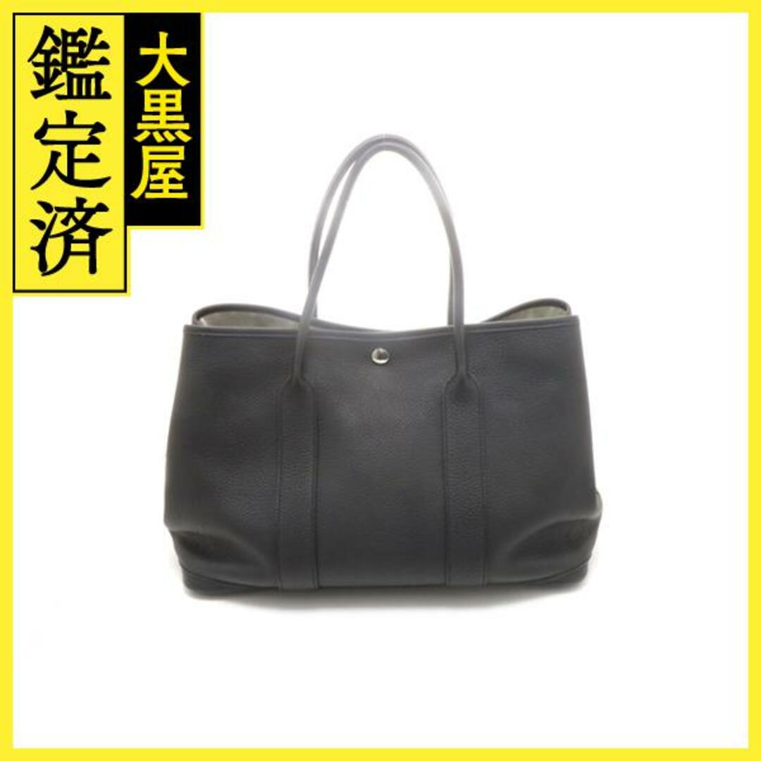 2022年秋冬新作 HERMES ガーデンパーティPM ブラック □P刻印 SV 【437