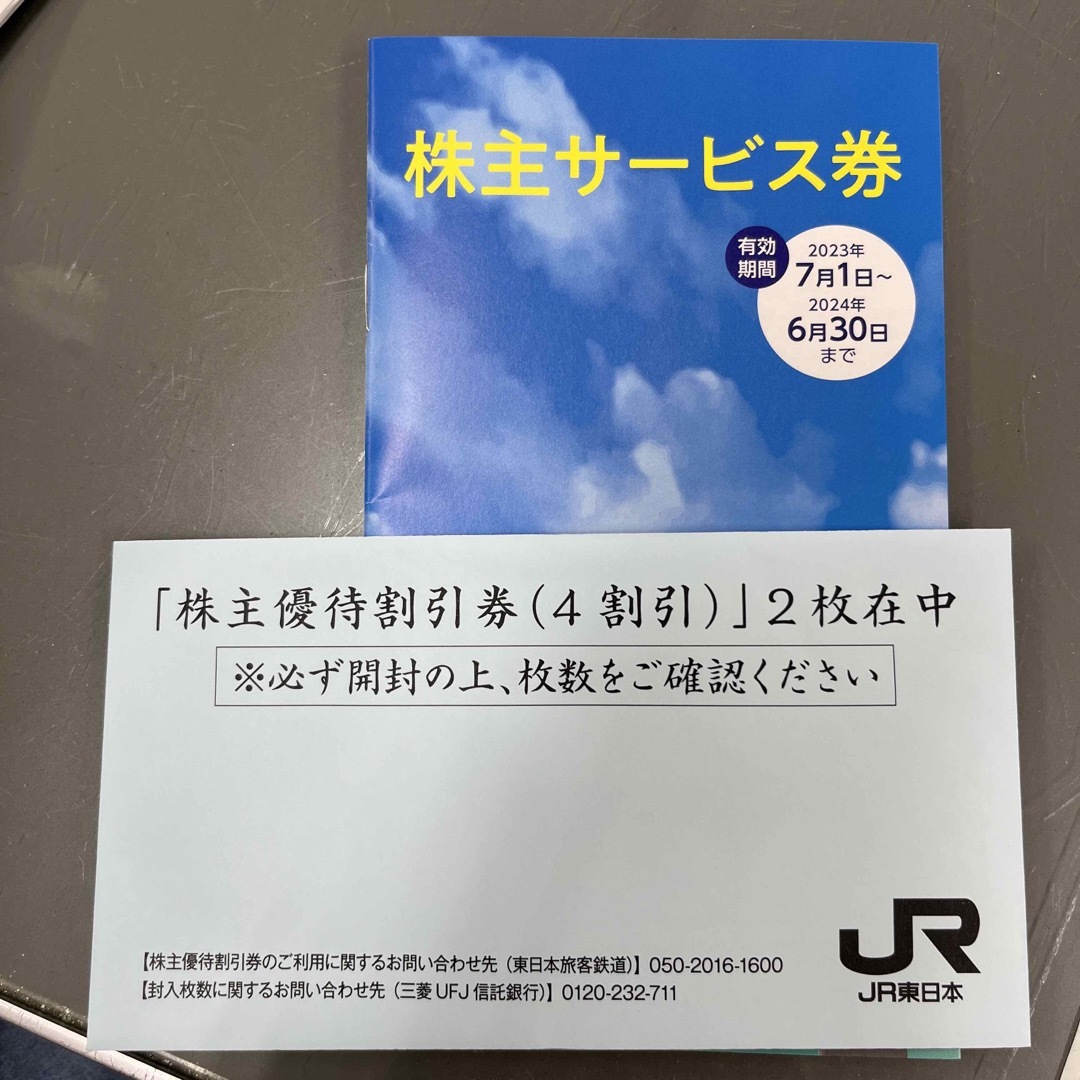 14 JR東日本 株主優待割引券 2枚セット 2024年6月30日まで 東