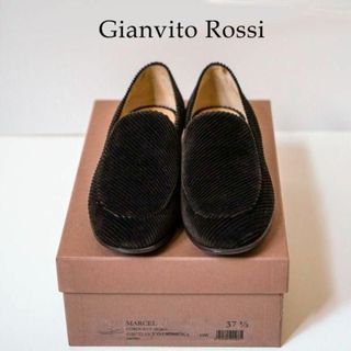 ジャンヴィットロッシ(Gianvito Rossi)のジャンビト ロッシ Gianvito Rossi コーデュロイ シューズ(ローファー/革靴)