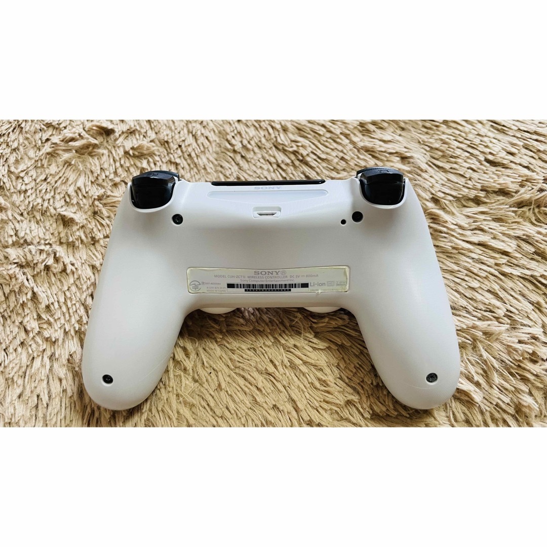 PlayStation4(プレイステーション4)の【美品】PS4コントローラー 純正　グレイシャーホワイト エンタメ/ホビーのゲームソフト/ゲーム機本体(その他)の商品写真