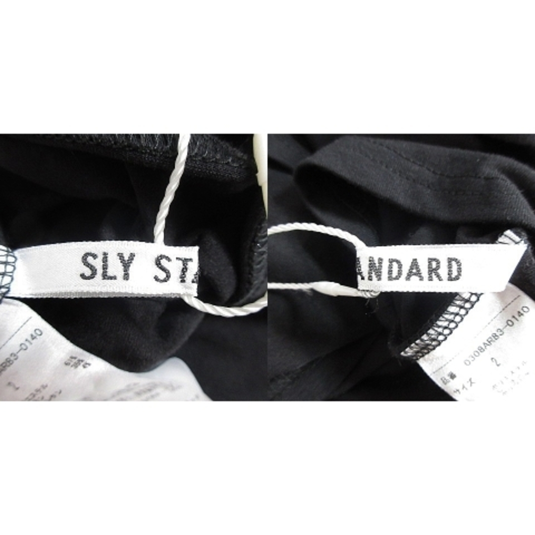 SLY(スライ)のスライ STANDARD ワンピース ミニ ノースリーブ 変形 無地 2 黒 レディースのワンピース(ミニワンピース)の商品写真