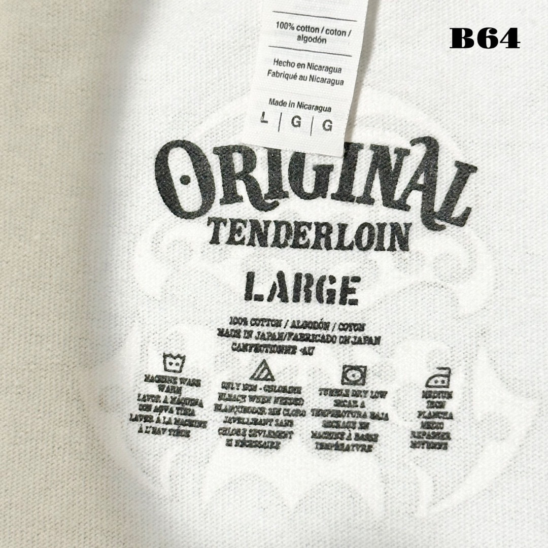 TENDERLOIN - 希少品! TENDERLOIN 半袖 Tシャツ TEE C.Z.Z.M 白金 Lの