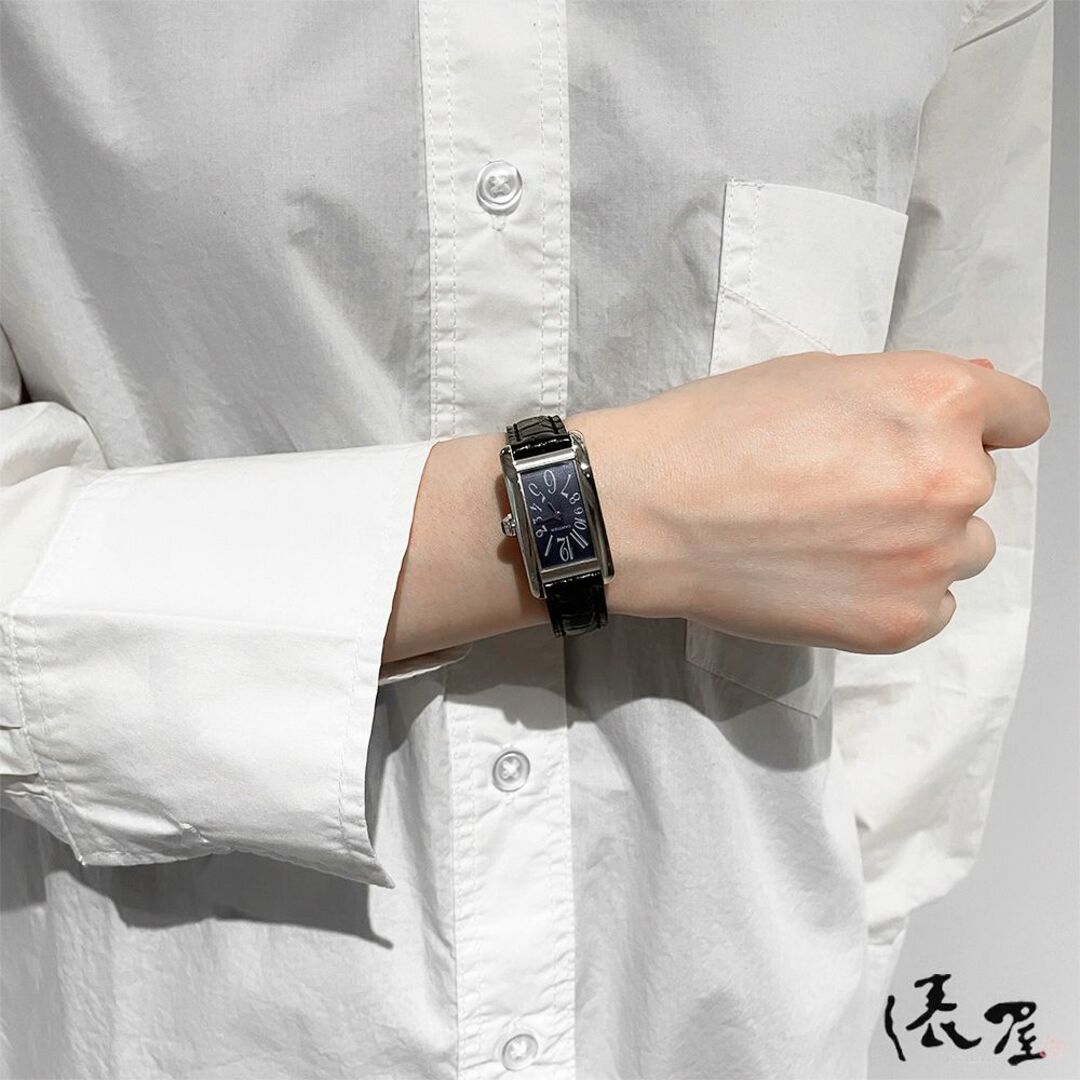 【国際保証書】カルティエ K18WG タンクアメリカン SM 希少文字盤 レディース Cartier 時計 腕時計 中古 ホワイトゴールド【送料無料】