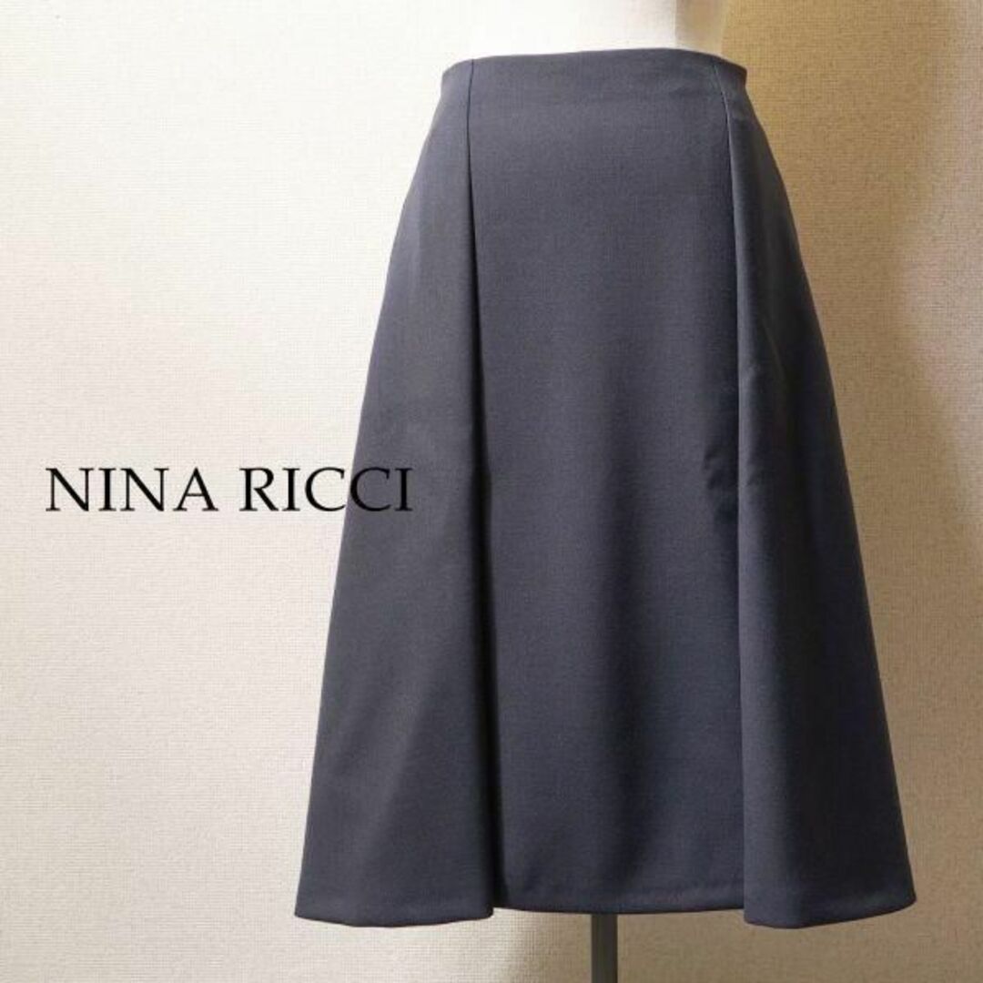 NINA　ロングスカート　売り出し最安価格　ネイビーフレアースカート　ニナリッチ　RICCI