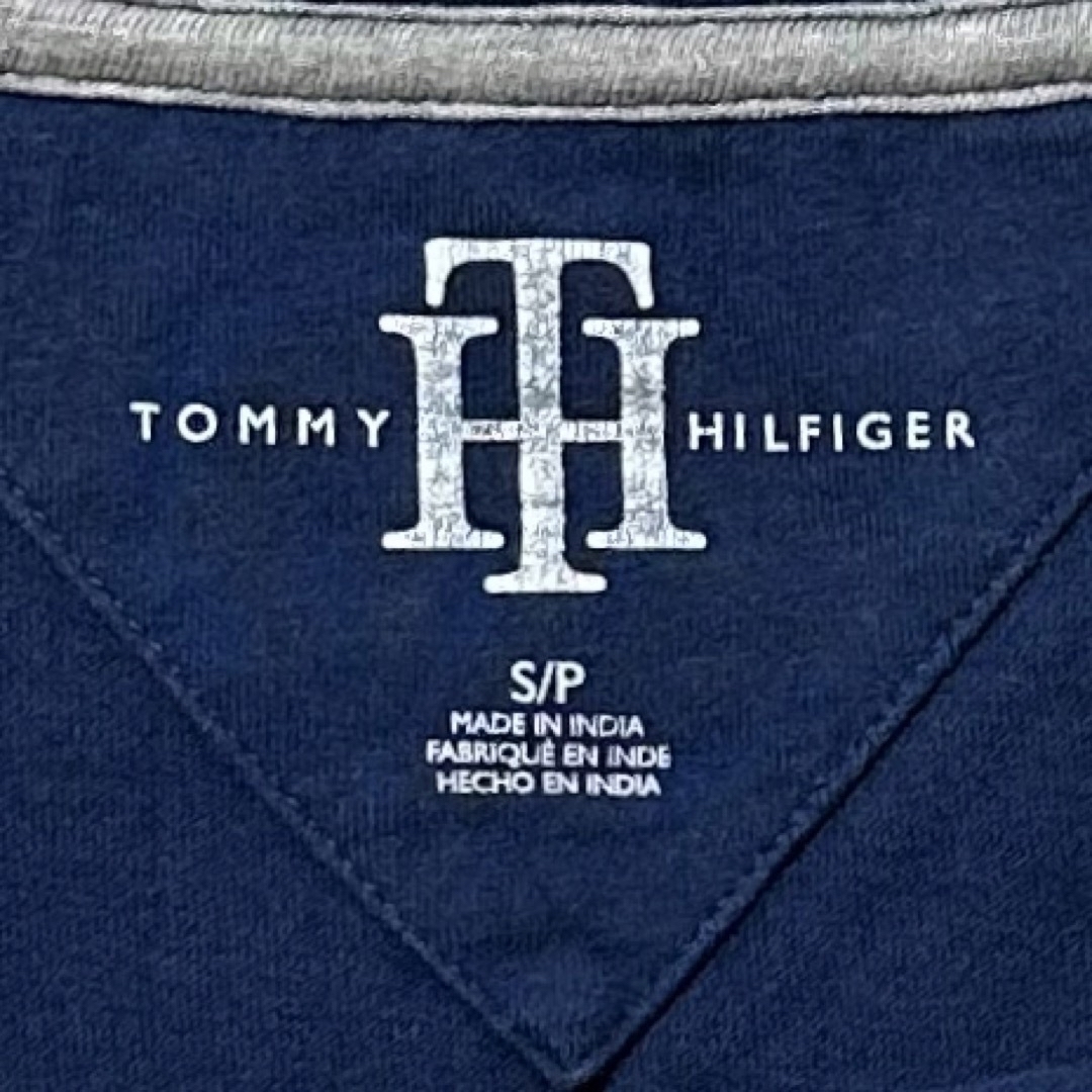 TOMMY HILFIGER(トミーヒルフィガー)のTommyHilfiger/トミーヒルフィガー★ボーダー半袖Tシャツ★紺灰黄★S レディースのトップス(Tシャツ(半袖/袖なし))の商品写真