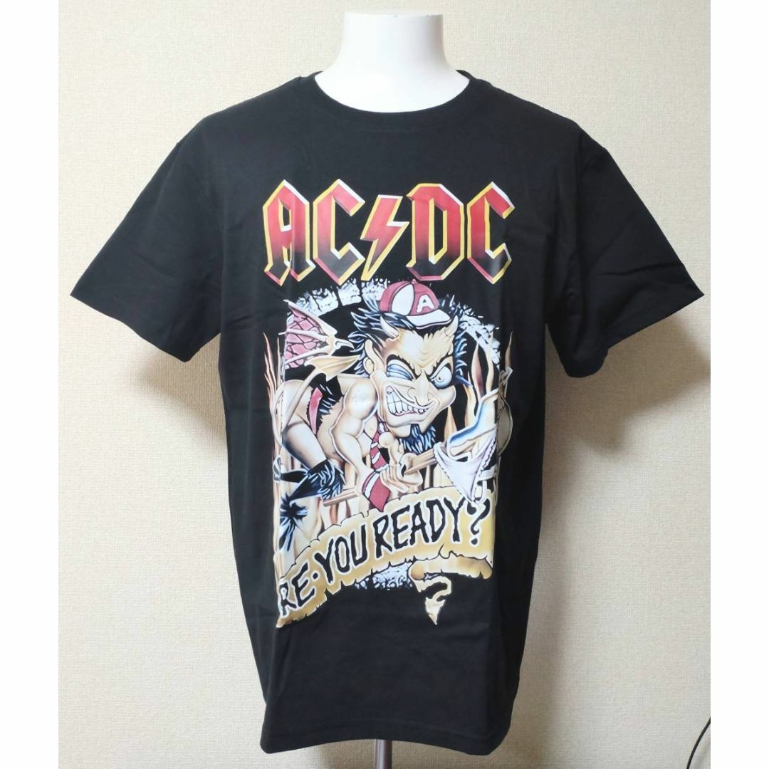 AC/DC 黒① Tシャツ XL アンガス・ヤング