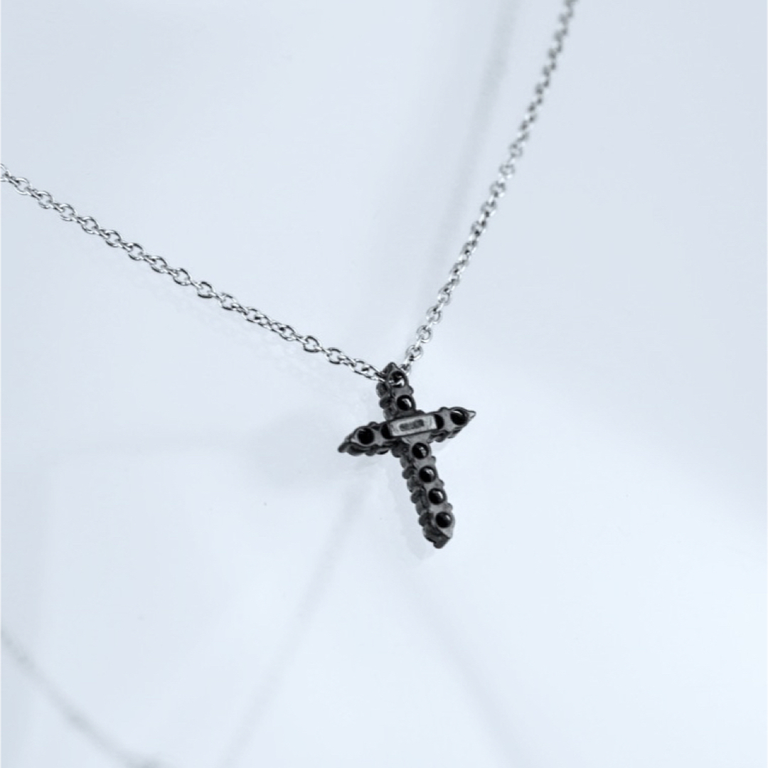 美品!ジャスティンデイビス SNJ016 MEDIUM CROSS ネックレス