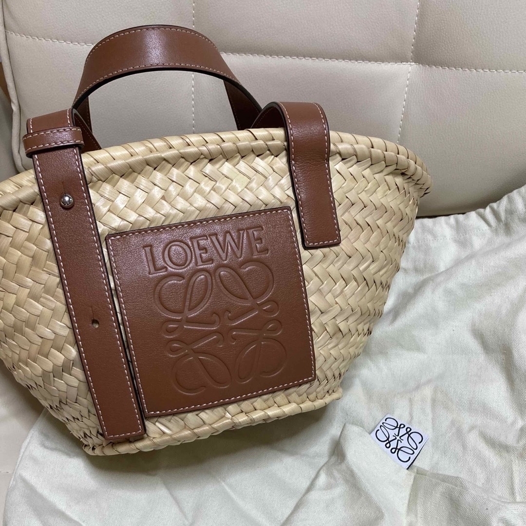 LOEWE - ロエベ ラフィアかごバッグ スモール タンの通販 by み's shop
