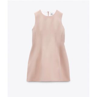 ザラ(ZARA)のZARAボリュームデザインミニワンピース　ピンク(ミニワンピース)