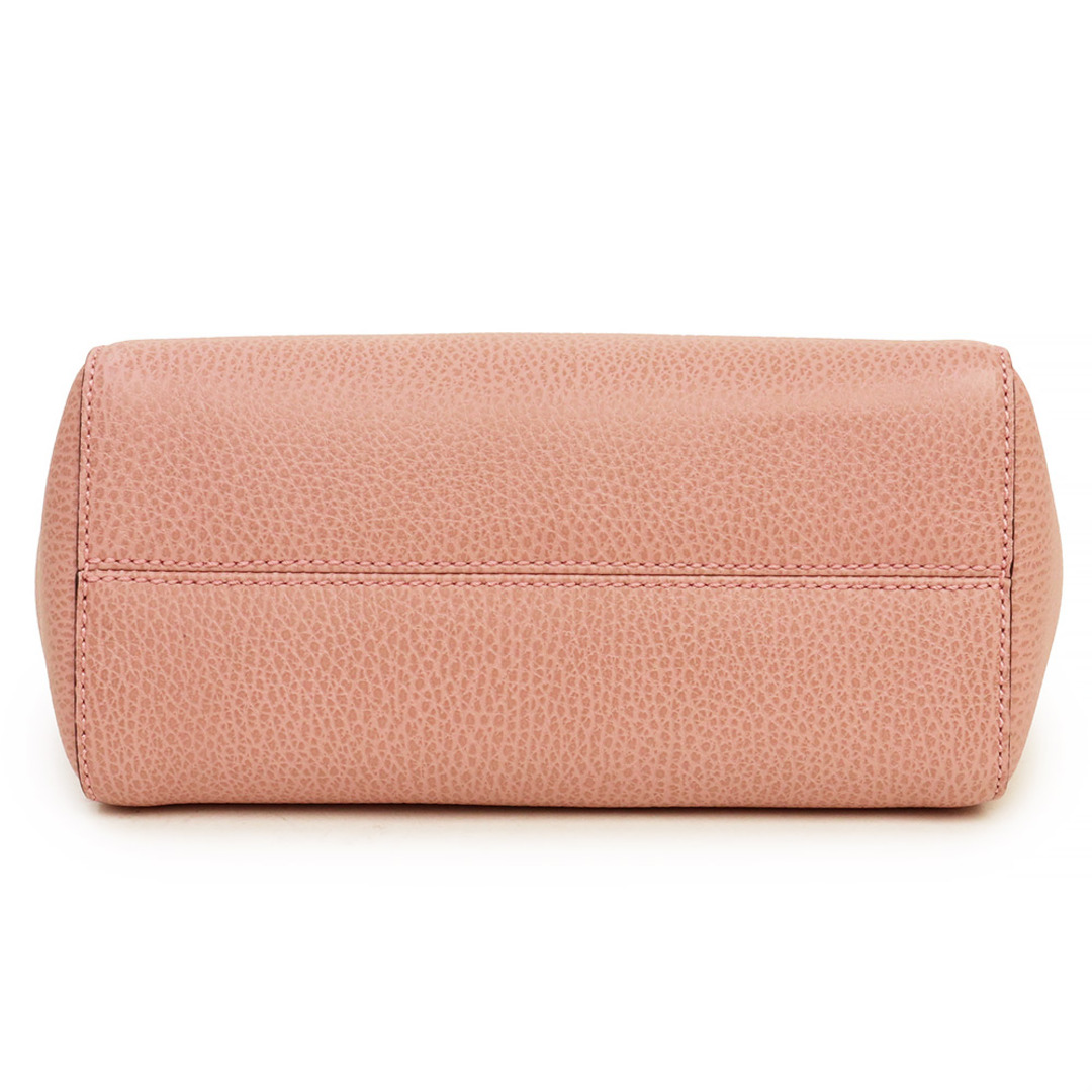 グッチ スウィング ミニ 2WAY 斜め掛け ショルダー ハンドバッグ カーフスキン レザー ピンク 368827 GUCCI(新品・未使用品)