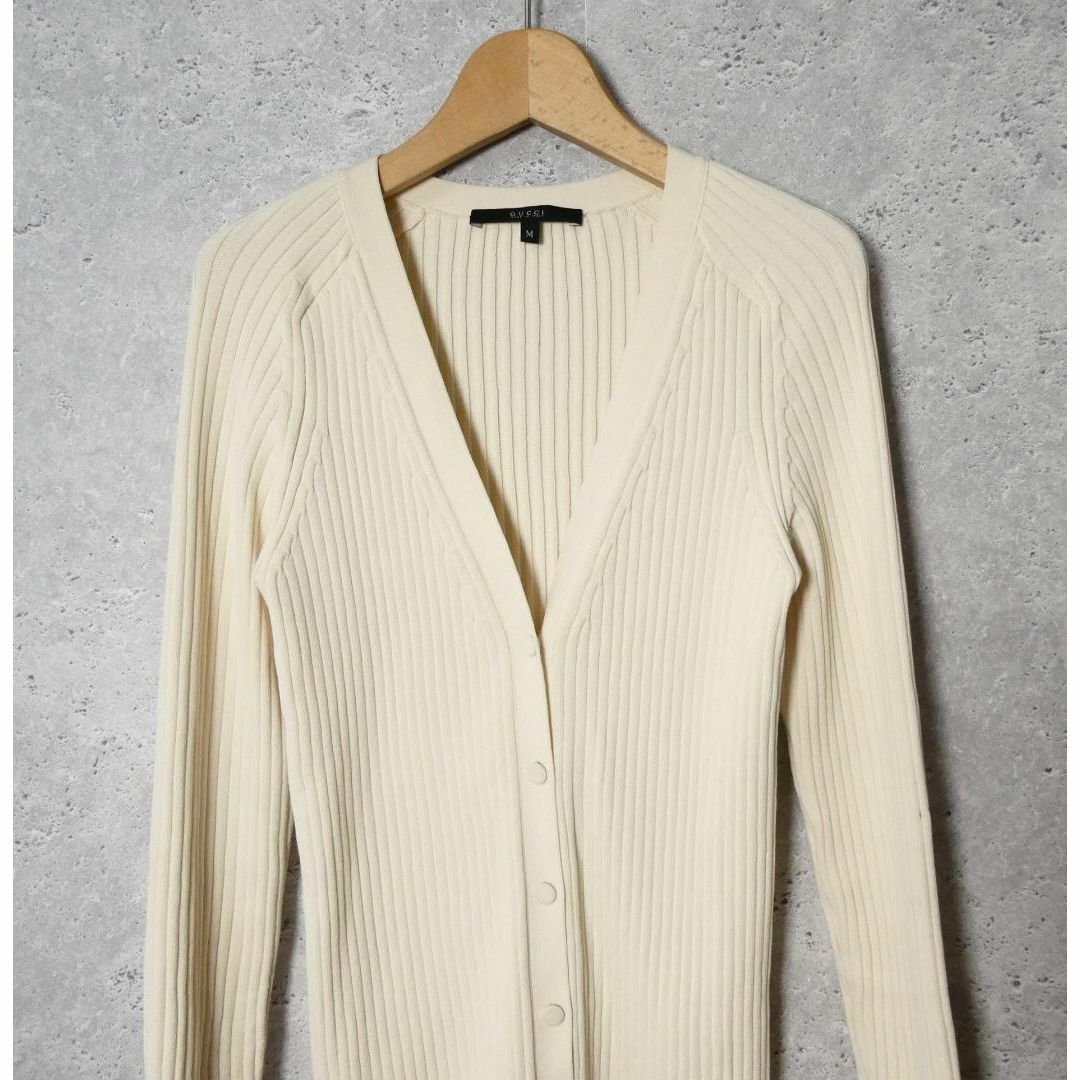 美品 GUCCI サマーニット Vネック 長袖 カーディガン