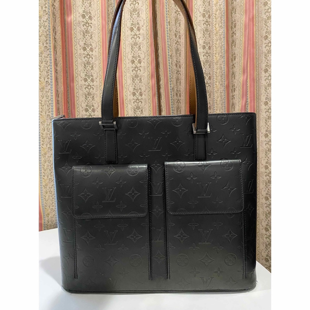 Louis Vuitton Wilwood M55102 Monogram Mat Leather Tote Handbag