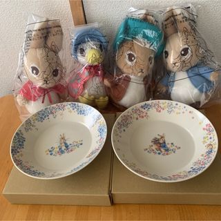 ピーターラビット(PETER RABBIT（TM）)のピーターラビット　BIGぬいぐるみ＆カレー皿　セット(その他)