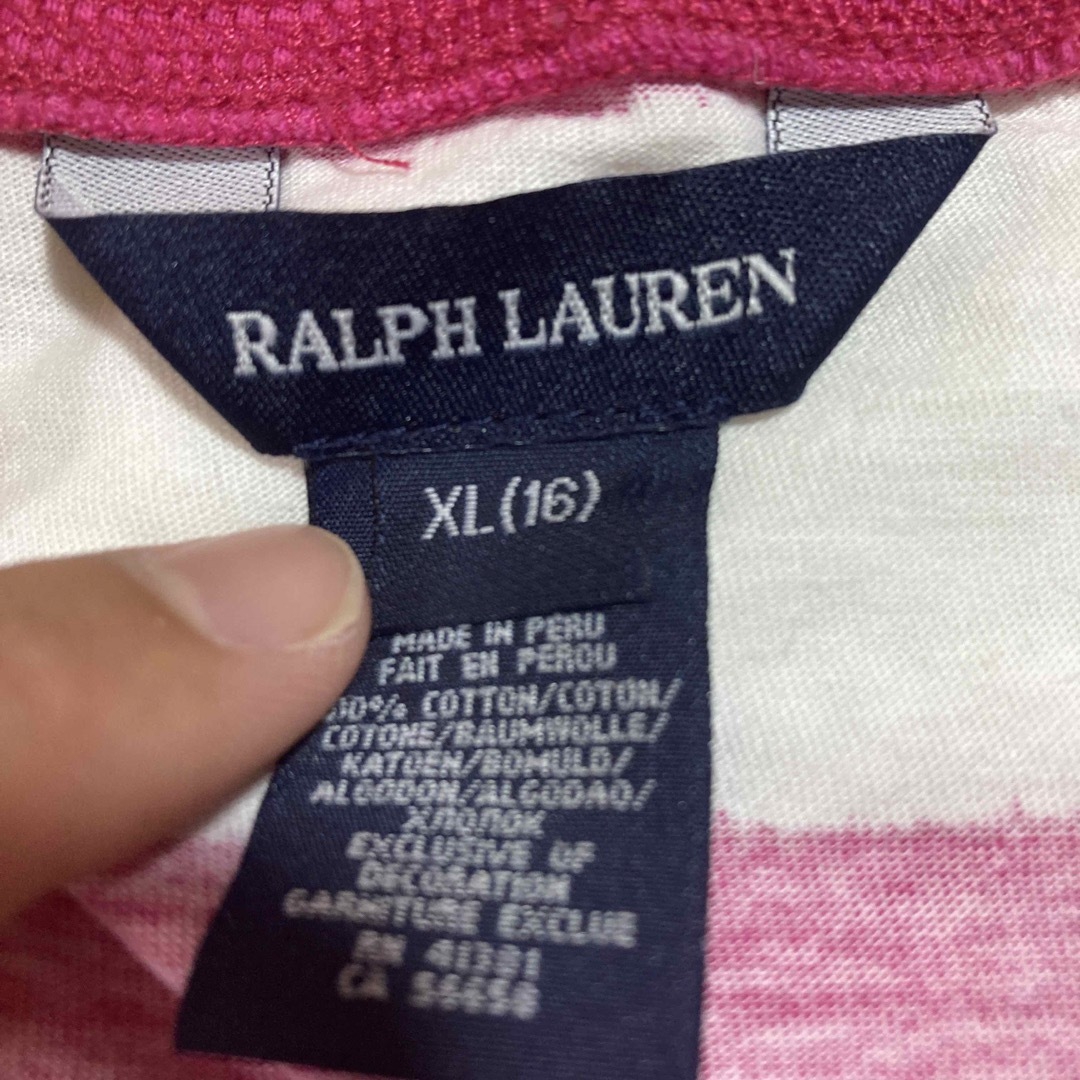 Ralph Lauren(ラルフローレン)のbaiya ラルフローレン　タンクトップ　ノースリーブ　XL レディースのトップス(Tシャツ(半袖/袖なし))の商品写真