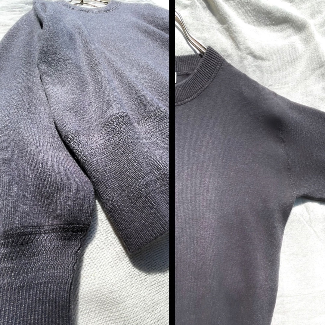 ハイク カシミヤ ニット セーター ロング グレー コットン 上質 スウェット