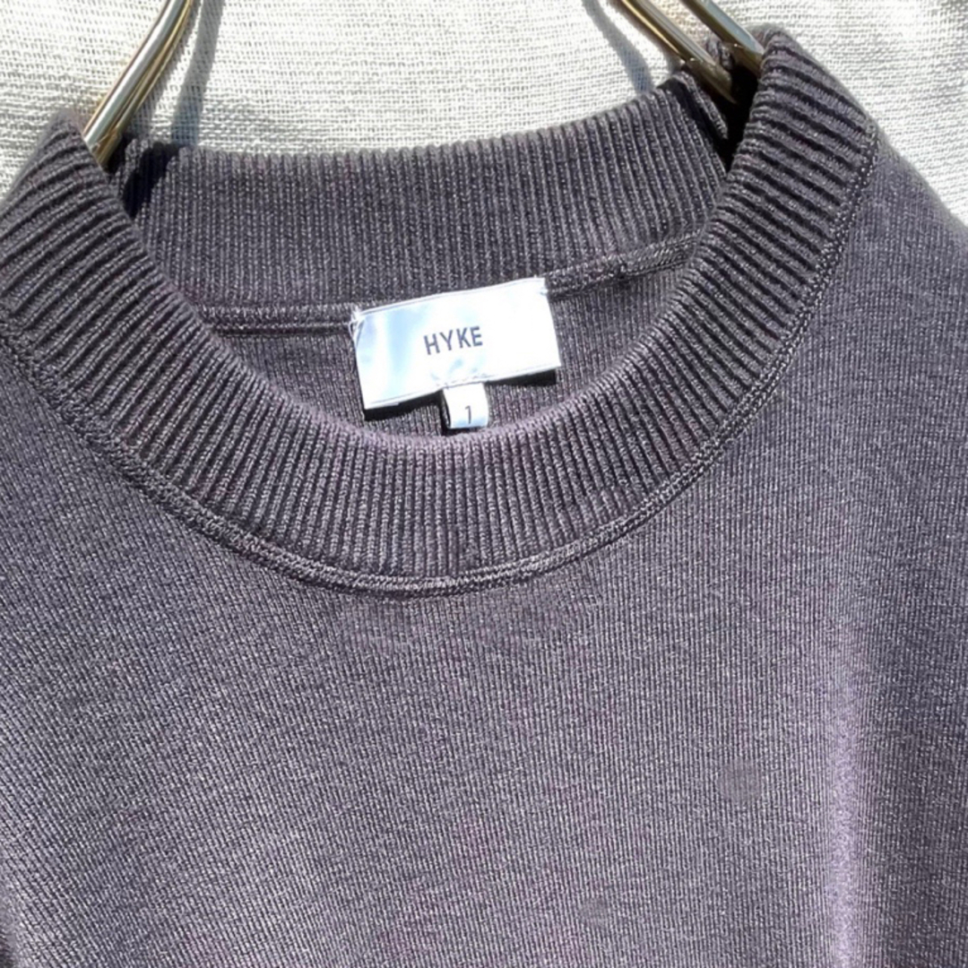 ハイク カシミヤ ニット セーター ロング グレー コットン 上質 スウェット