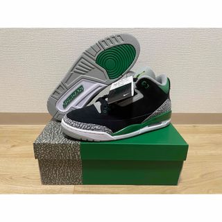 ジョーダン(Jordan Brand（NIKE）)の新品未使用 黒タグ付き Nike Air Jordan 3 Pine Green(スニーカー)