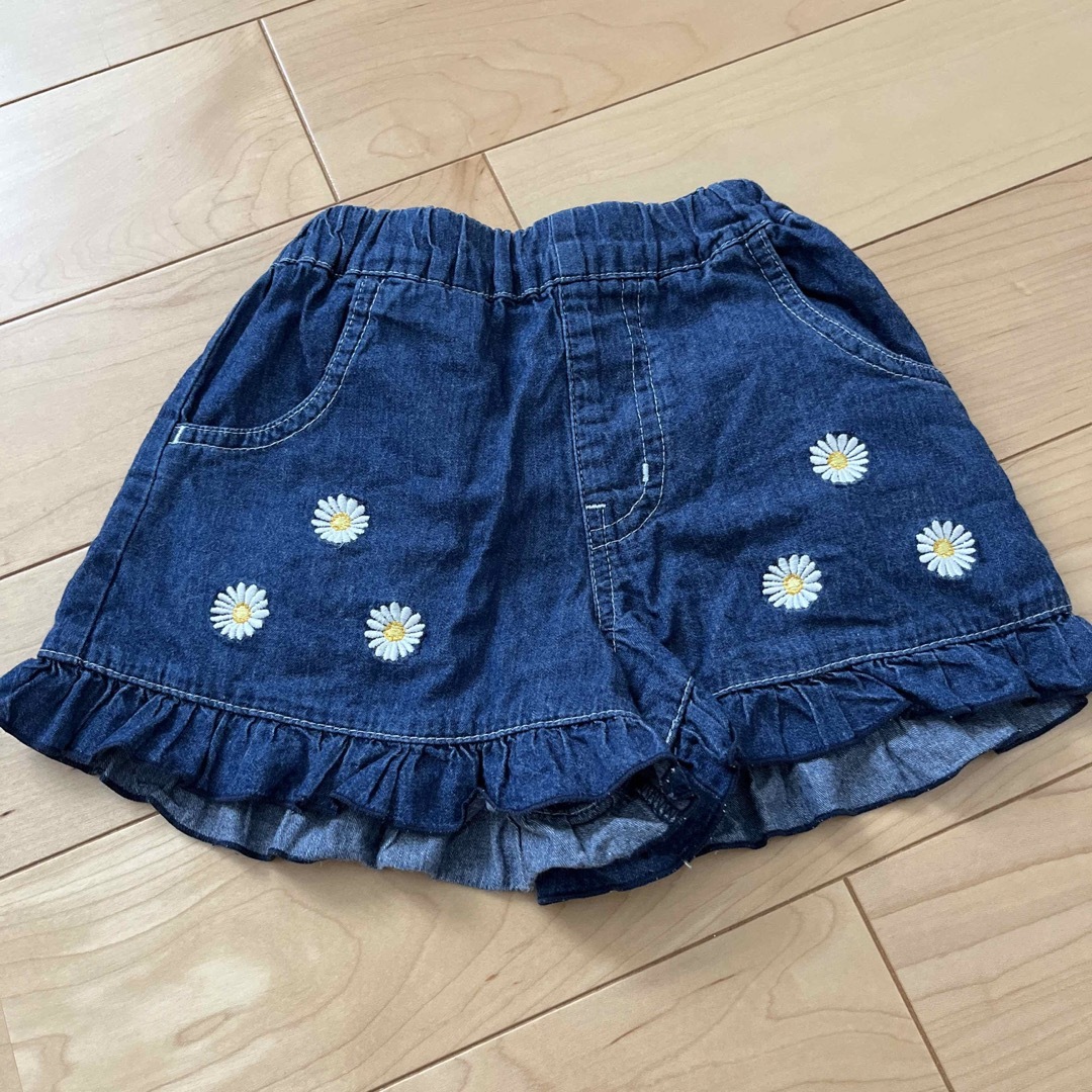 mou jon jon(ムージョンジョン)のムージョンジョン　短パン　キュロット　90㎝ キッズ/ベビー/マタニティのキッズ服女の子用(90cm~)(パンツ/スパッツ)の商品写真