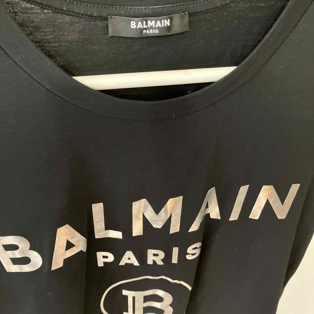 BALMAIN(バルマン)のバルマン　メンズ　レディース　Tシャツ　ブラック　美品 メンズのトップス(Tシャツ/カットソー(半袖/袖なし))の商品写真